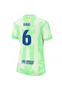 Barcelona Paez Gavi #6 Fotballdrakt Tredje Klær Dame 2024-25 Korte ermer